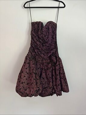 Vintage Strapless Union Made Dress with Cut Out Embroidery. Positively Ellen